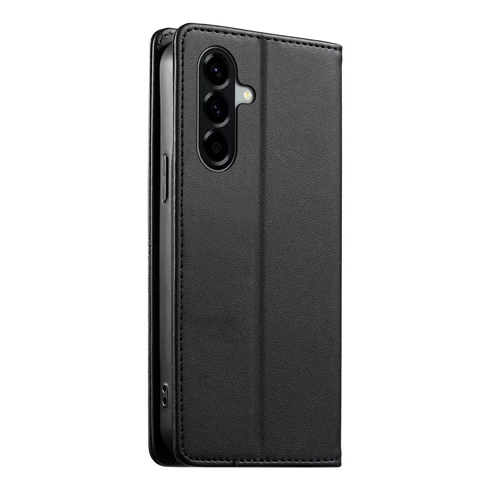 For Samsung Galaxy A57 5G Wallet Stand Case Line Splicing TPU PU Leather Phone Cover