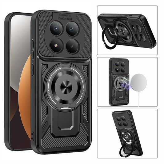 Xiaomi Redmi Note 15 Pro+ 5G (Global) / Xiaomi Poco M8 Pro 5G Handyhülle – Magnetic Case Redmi Note 15 Pro+ 5G (Global), drehbarer Ständer, TPU + PC