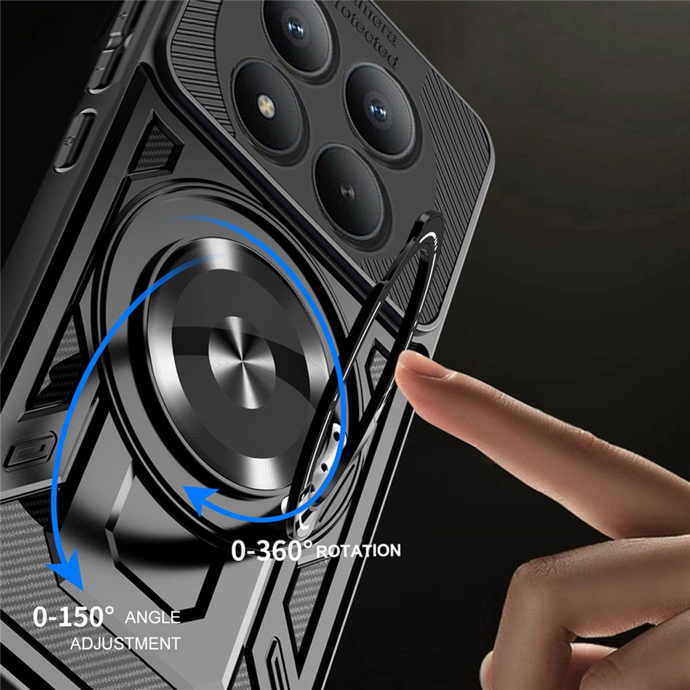 Magnetic Case For Xiaomi Poco M8 Pro 5G  /  Redmi Note 15 Pro+ 5G (Global) Rotating Kickstand TPU + PC Phone Cover