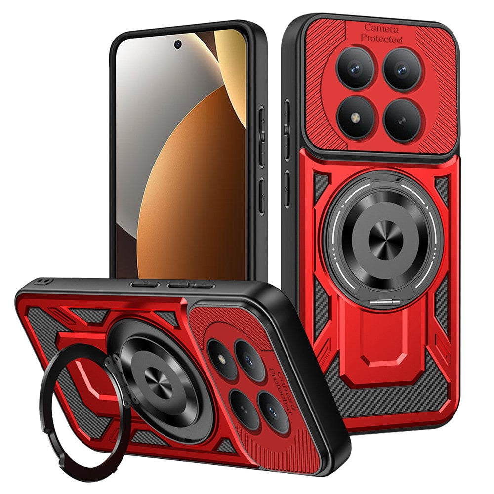 Magnetic Case For Xiaomi Poco M8 Pro 5G  /  Redmi Note 15 Pro+ 5G (Global) Rotating Kickstand TPU + PC Phone Cover