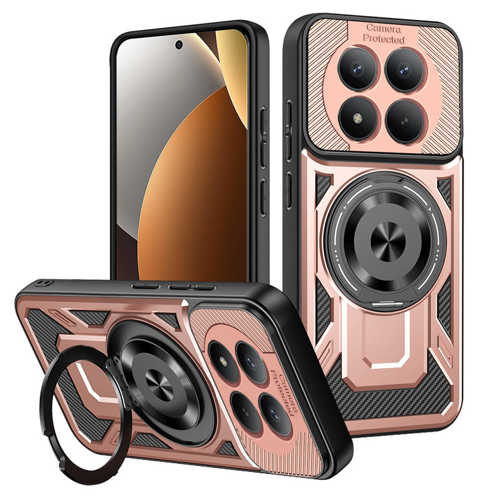 Magnetic Case For Xiaomi Poco M8 Pro 5G  /  Redmi Note 15 Pro+ 5G (Global) Rotating Kickstand TPU + PC Phone Cover