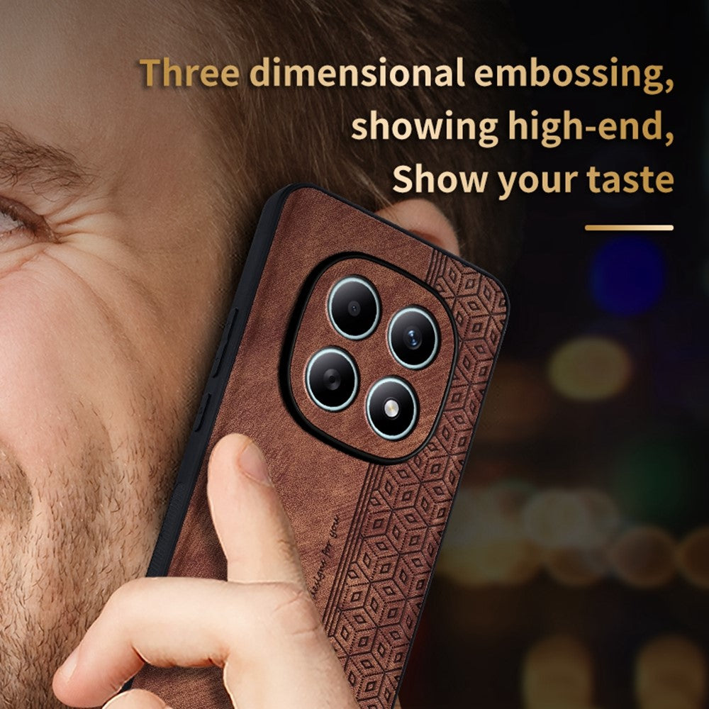 AZNS For Xiaomi Redmi Note 15 4G (Global) Case PU Leather Covered TPU Phone Protective Cover