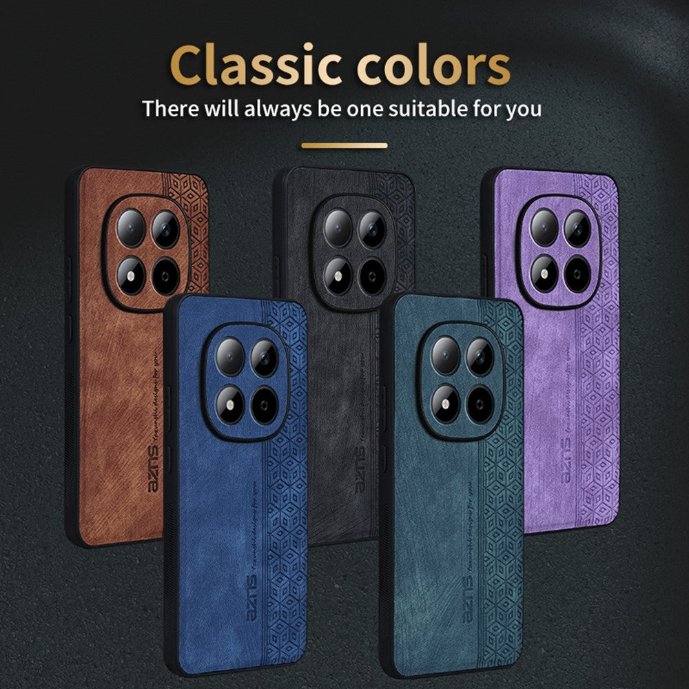 AZNS For Xiaomi Redmi Note 15 Pro 4G (Global) Case PU Leather Covered TPU Phone Protective Cover