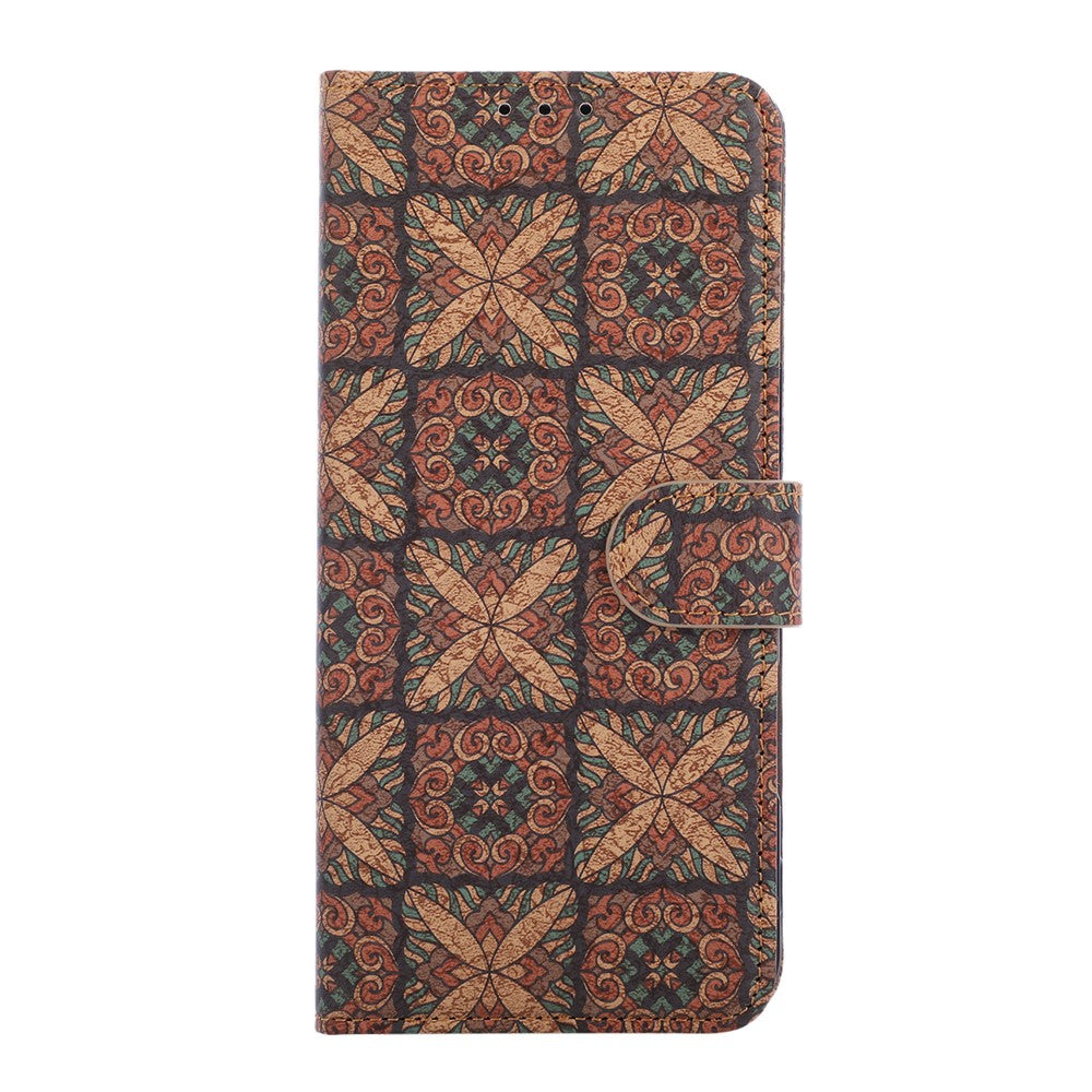 Honor X7d 5G  /  X7d 4G  /  400 Smart 4G  /  400 Smart 5G Wallet-Handyhülle – Leder-Geldbörsenhülle im Bohème-Stil, aus TPU-PU, mit Ständer