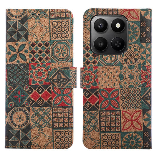 Honor X7d 5G  /  X7d 4G  /  400 Smart 4G  /  400 Smart 5G Wallet-Handyhülle – Leder-Geldbörsenhülle im Bohème-Stil, aus TPU-PU, mit Ständer