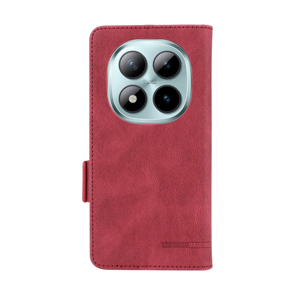 For Xiaomi Redmi Note 15 Pro+ 5G (Global)  /  Poco M8 Pro 5G Case Leather Wallet Flip Phone Cover with Hardware Decor