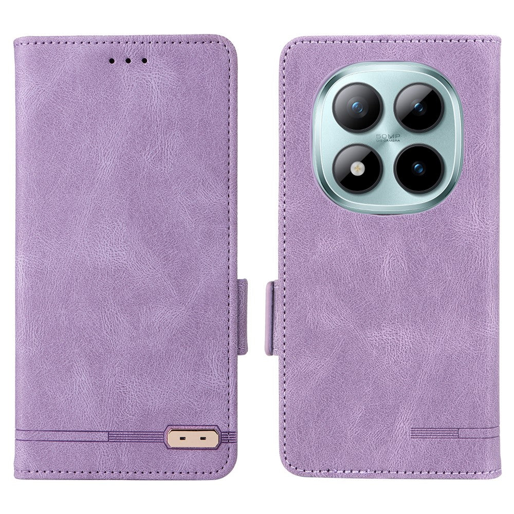 For Xiaomi Redmi Note 15 Pro+ 5G (Global)  /  Poco M8 Pro 5G Case Leather Wallet Flip Phone Cover with Hardware Decor