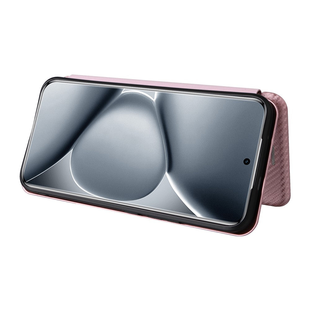 For Xiaomi Redmi Note 15 Pro+ 5G (Global)  /  Poco M8 Pro 5G Case Carbon Fiber Texture Drop-Proof PU Leather Phone Cover