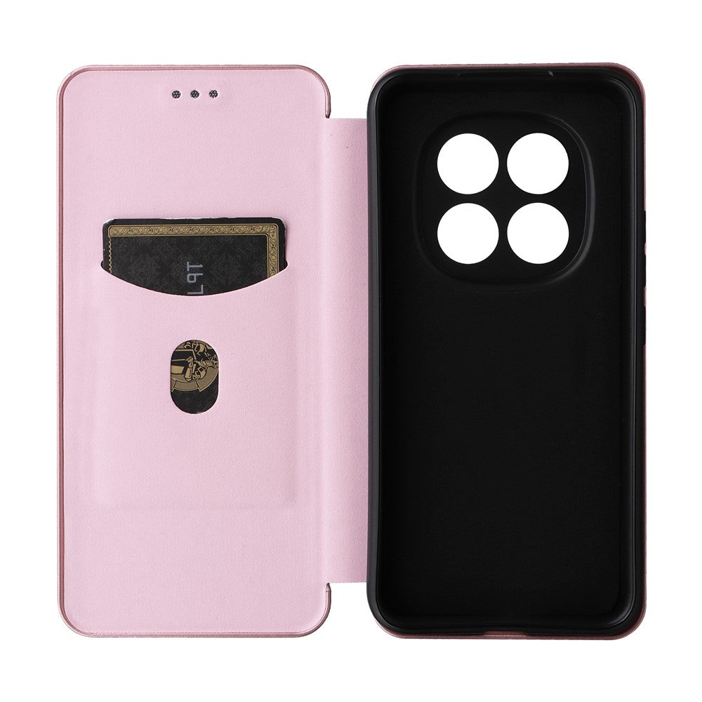 For Xiaomi Redmi Note 15 Pro+ 5G (Global)  /  Poco M8 Pro 5G Case Carbon Fiber Texture Drop-Proof PU Leather Phone Cover