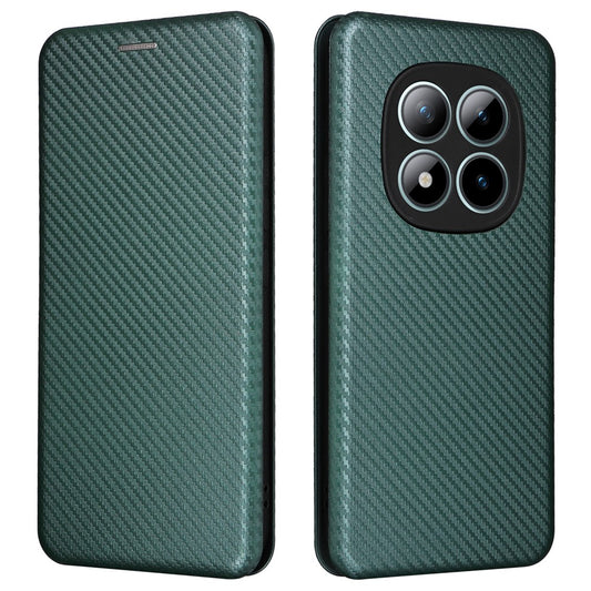 Xiaomi Redmi Note 15 Pro+ 5G (Global) / Xiaomi Poco M8 Pro 5G Handyhülle – Poco M8 Pro 5G , Kohlefaser-Textur, sturzsichere PU-Leder