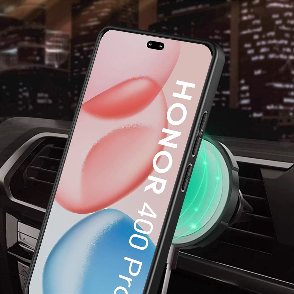 Honor 400 Pro 5G (Global) Handyhülle – Magnetisch, mit drehbarem Ständer, aus TPU + PC