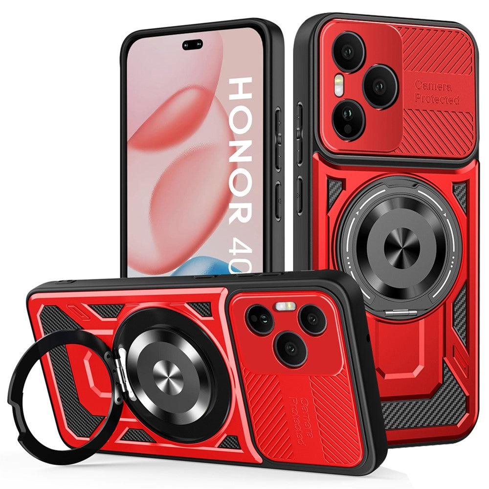 Honor 400 Pro 5G (Global) Handyhülle – Magnetisch, mit drehbarem Ständer, aus TPU + PC