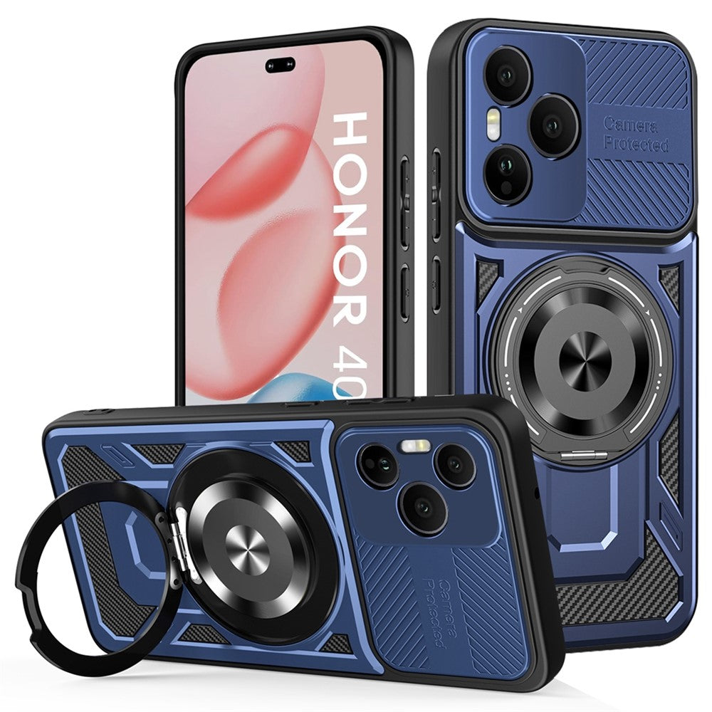 Honor 400 Pro 5G (Global) Handyhülle – Magnetisch, mit drehbarem Ständer, aus TPU + PC