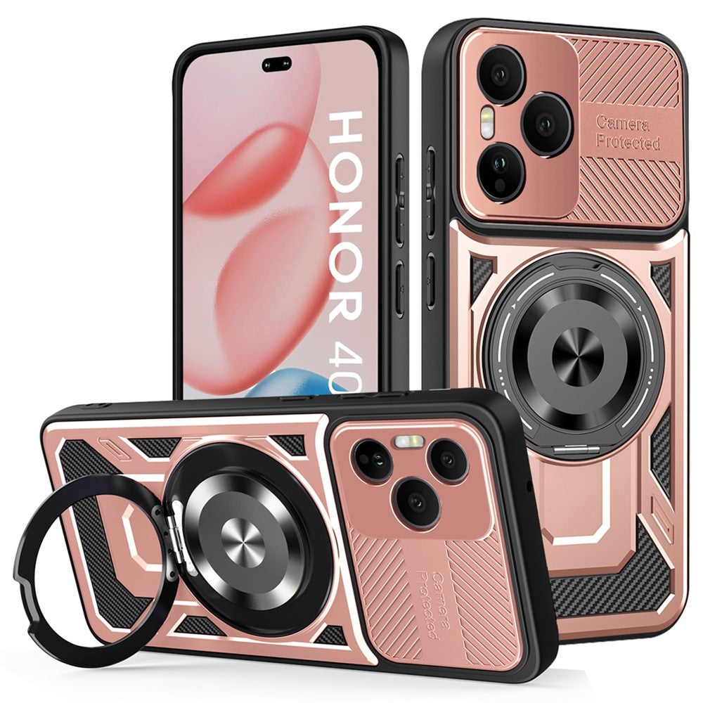 Honor 400 Pro 5G (Global) Handyhülle – Magnetisch, mit drehbarem Ständer, aus TPU + PC