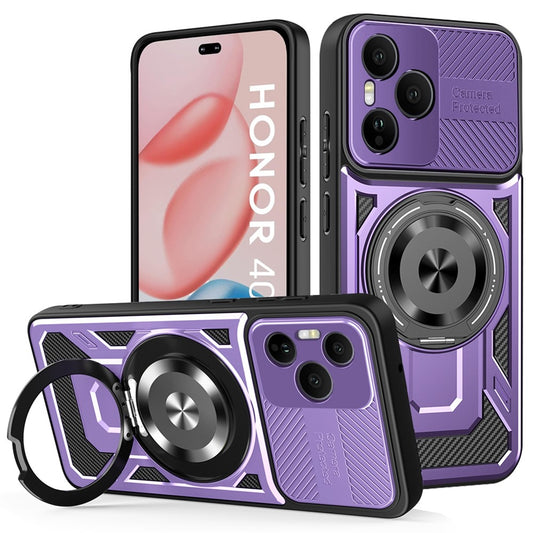 Honor 400 Pro 5G (Global) Handyhülle – Magnetisch, mit drehbarem Ständer, aus TPU + PC