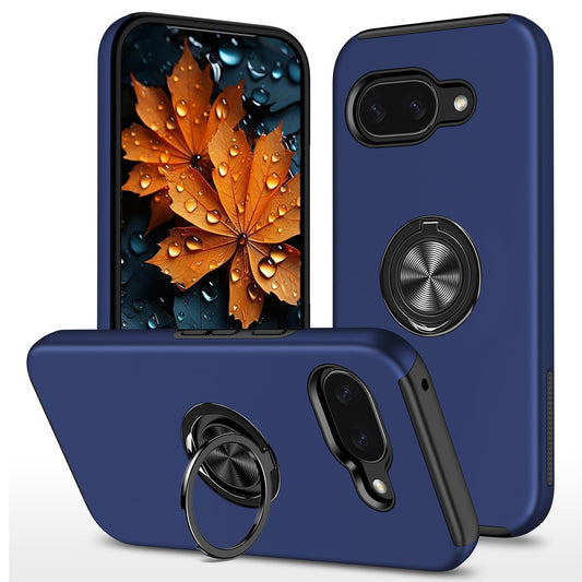 Google Pixel 10a Handyhülle – Gehäuse PC + TPU- mit drehbarem Ringhalter