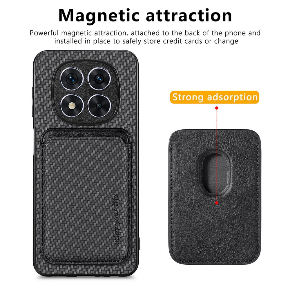 For Xiaomi Redmi Note 15 Pro+ 5G (Global) Magnetic Case Detachable Card Holder Phone Back Cover