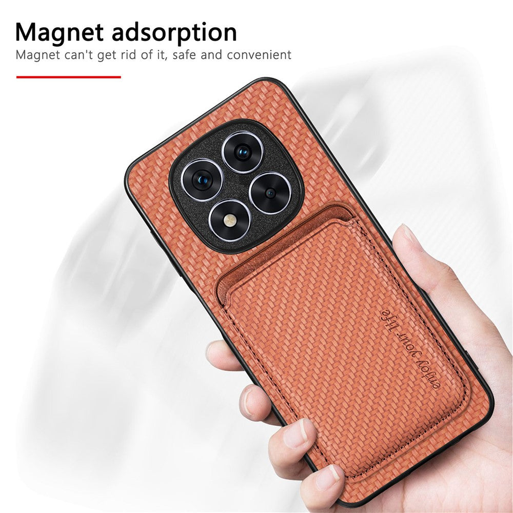 For Xiaomi Redmi Note 15 Pro+ 5G (Global) Magnetic Case Detachable Card Holder Phone Back Cover
