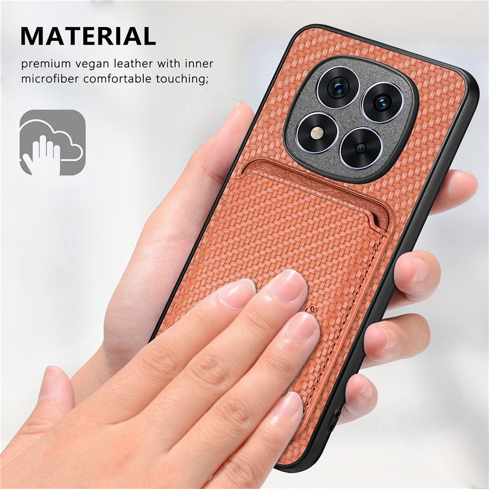 For Xiaomi Redmi Note 15 Pro+ 5G (Global) Magnetic Case Detachable Card Holder Phone Back Cover