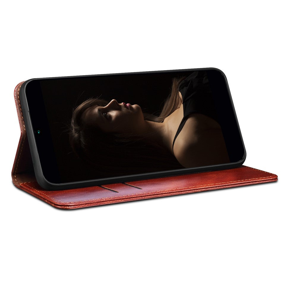 Anti-drop PU Leather Phone Cover For Xiaomi Redmi Note 12 Pro 5G  / Note 12 Pro Speed 5G / Poco X5 Pro 5G Waxy Crazy Horse Texture Wallet Stand Phone Case