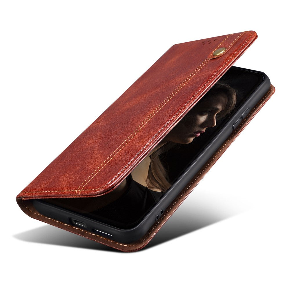 Anti-drop PU Leather Phone Cover For Xiaomi Redmi Note 12 Pro 5G  / Note 12 Pro Speed 5G / Poco X5 Pro 5G Waxy Crazy Horse Texture Wallet Stand Phone Case
