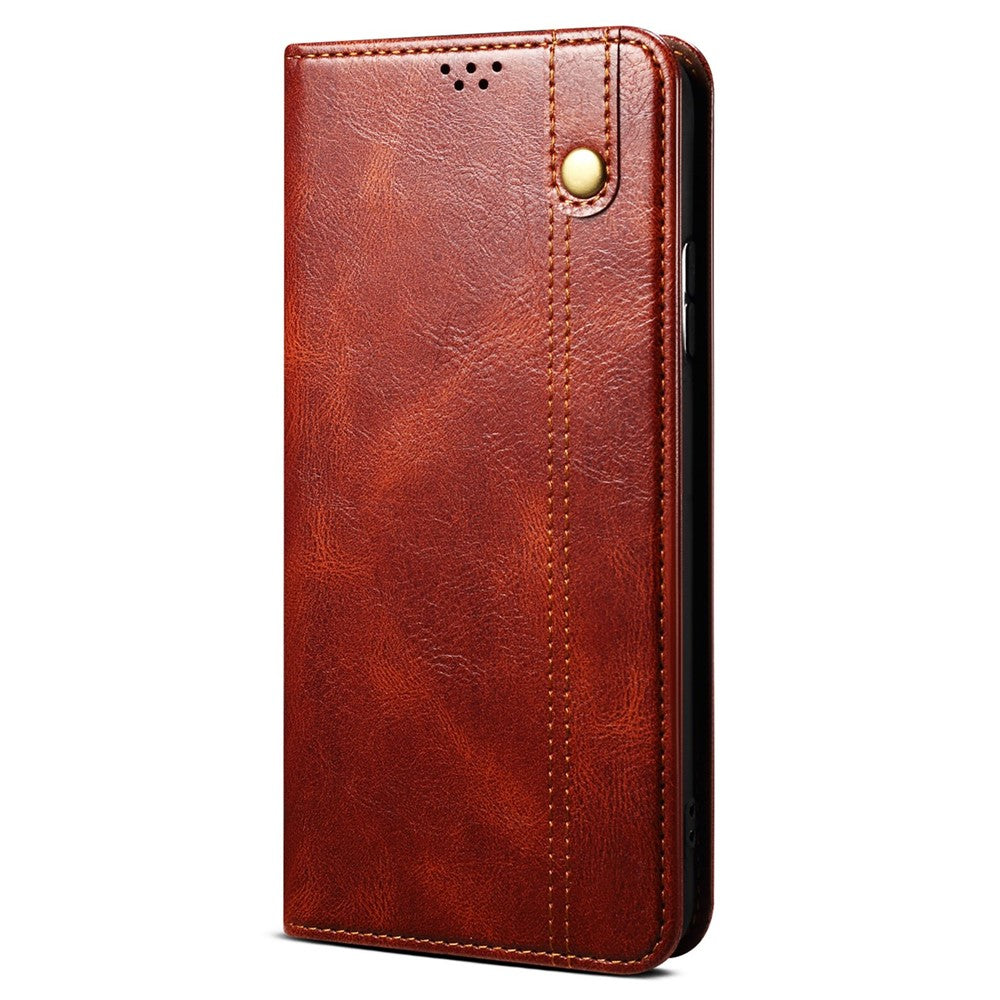 Anti-drop PU Leather Phone Cover For Xiaomi Redmi Note 12 Pro 5G  / Note 12 Pro Speed 5G / Poco X5 Pro 5G Waxy Crazy Horse Texture Wallet Stand Phone Case