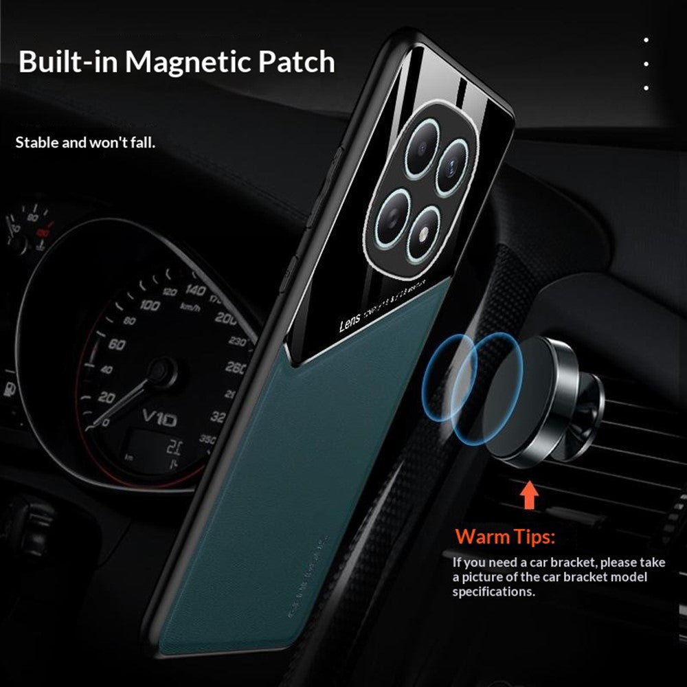 For Xiaomi Redmi Note 15 5G (Global)  /  Poco M8 5G Case Precise Cutout Leather Coated PC + TPU Phone Back Cover Built-in Metal Sheet