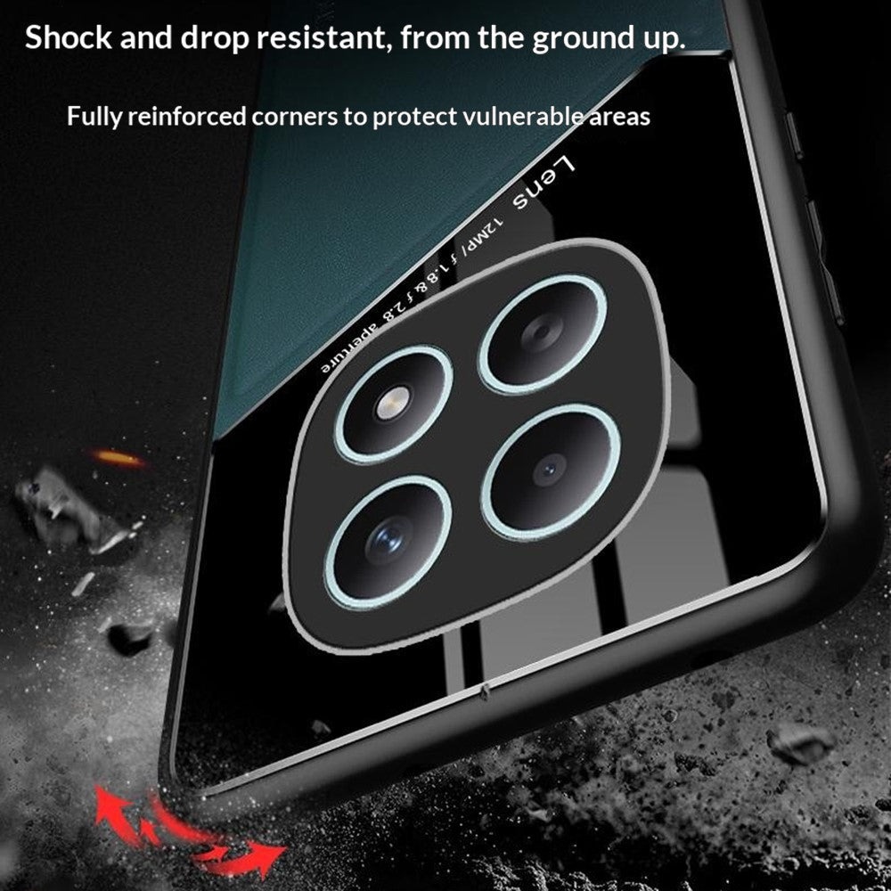 For Xiaomi Redmi Note 15 5G (Global)  /  Poco M8 5G Case Precise Cutout Leather Coated PC + TPU Phone Back Cover Built-in Metal Sheet