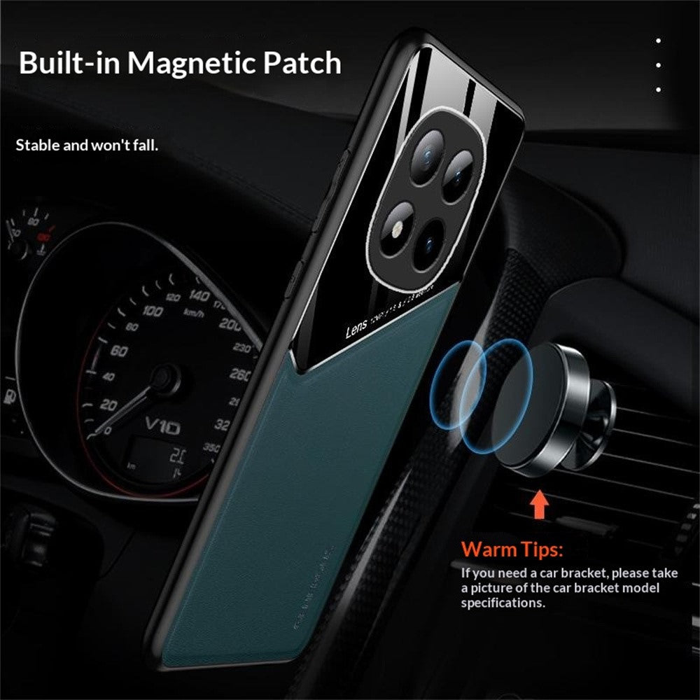 For Xiaomi Redmi Note 15 Pro 4G (Global) Case Precise Cutout Leather Coated PC + TPU Phone Back Cover Built-in Metal Sheet