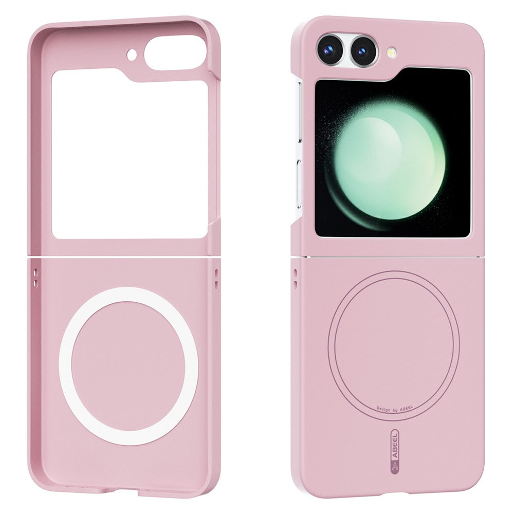 ABEEL For Samsung Galaxy Z Flip5 5G Magnetic Case Skin Touch Liquid Silicone Phone Back Cover