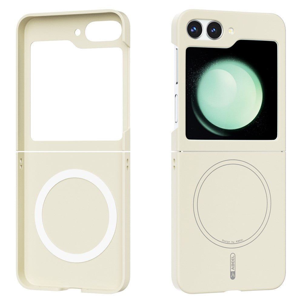 ABEEL For Samsung Galaxy Z Flip5 5G Magnetic Case Skin Touch Liquid Silicone Phone Back Cover