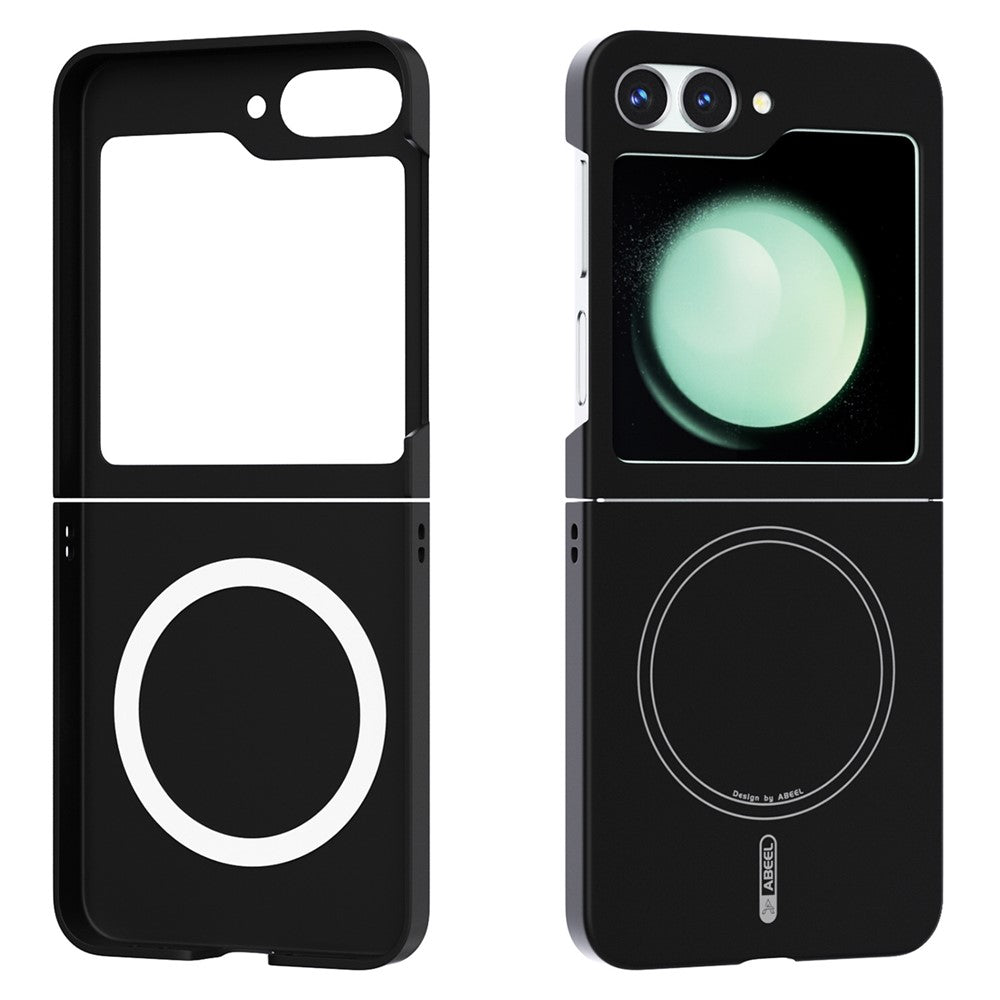 ABEEL For Samsung Galaxy Z Flip5 5G Magnetic Case Skin Touch Liquid Silicone Phone Back Cover