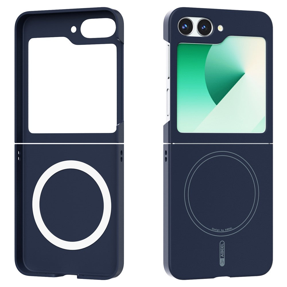 ABEEL For Samsung Galaxy Z Flip6 5G Magnetic Case Skin Touch Liquid Silicone Phone Back Cover