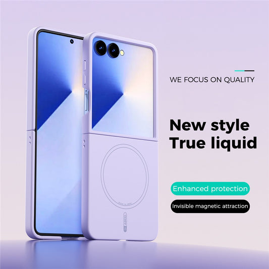Galaxy Z Flip7 5G – Magnetische Handyhülle aus Flüssigsilikon, mit Soft-Touch-Oberfläche