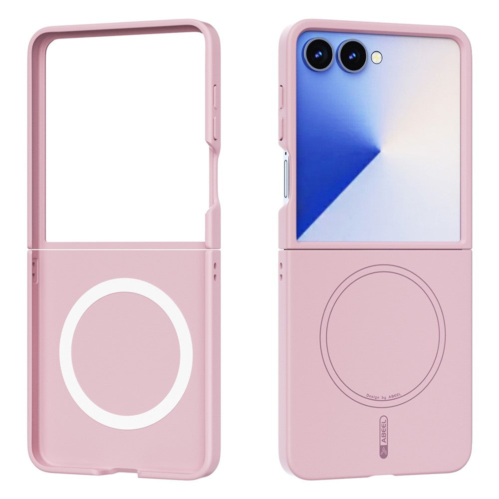 ABEEL For Samsung Galaxy Z Flip7 5G Magnetic Case Skin Touch Liquid Silicone Phone Back Cover