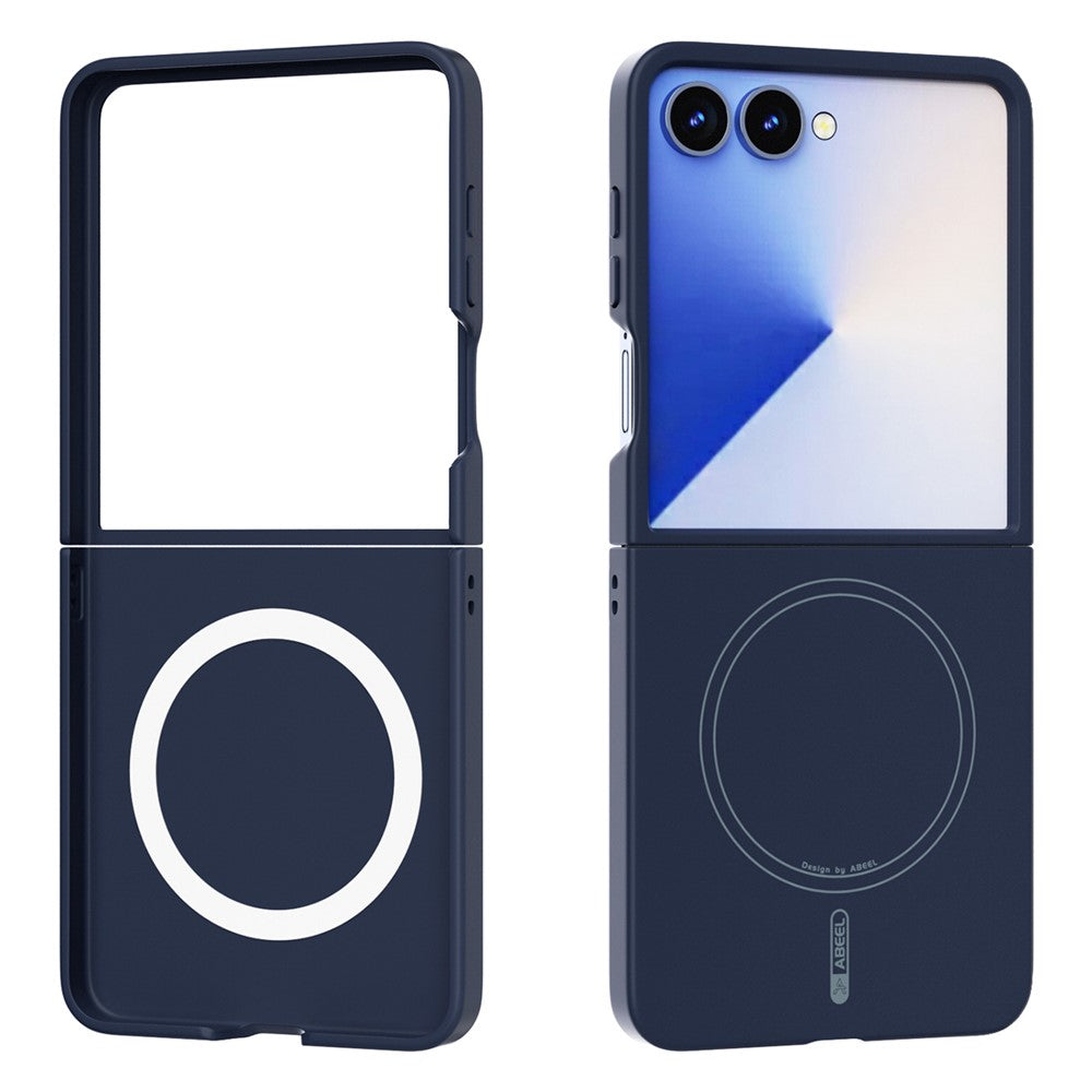 ABEEL For Samsung Galaxy Z Flip7 5G Magnetic Case Skin Touch Liquid Silicone Phone Back Cover