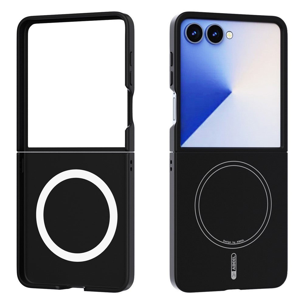ABEEL For Samsung Galaxy Z Flip7 5G Magnetic Case Skin Touch Liquid Silicone Phone Back Cover
