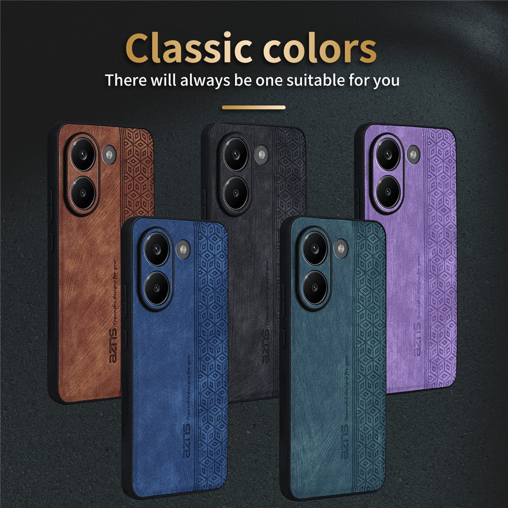 AZNS For Xiaomi Poco X8 Pro 5G / Redmi Turbo 5 5G Case PU Leather Covered TPU Phone Protective Cover