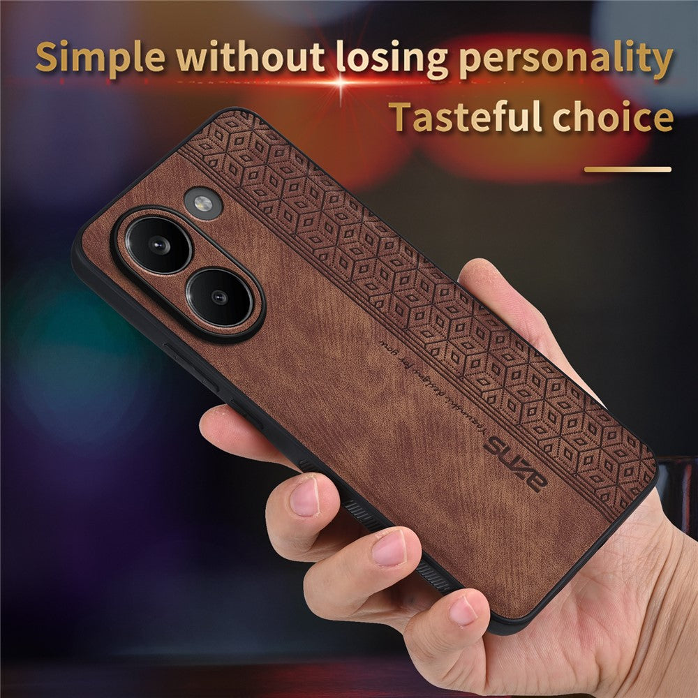 AZNS For Xiaomi Poco X8 Pro 5G / Redmi Turbo 5 5G Case PU Leather Covered TPU Phone Protective Cover