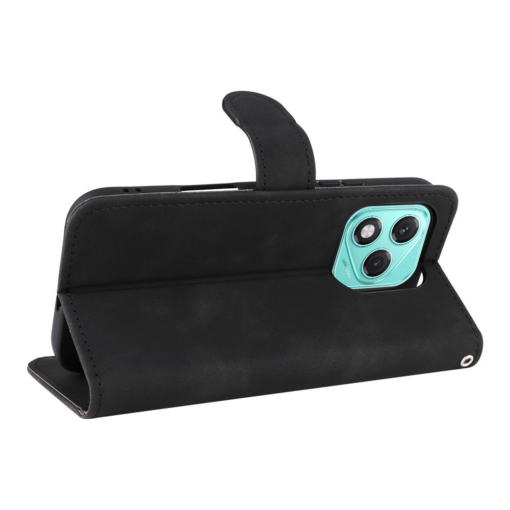 For Honor 600 Lite 5G Leather Case Skin Feel Anti Drop Wallet Stand Flip Phone Cover