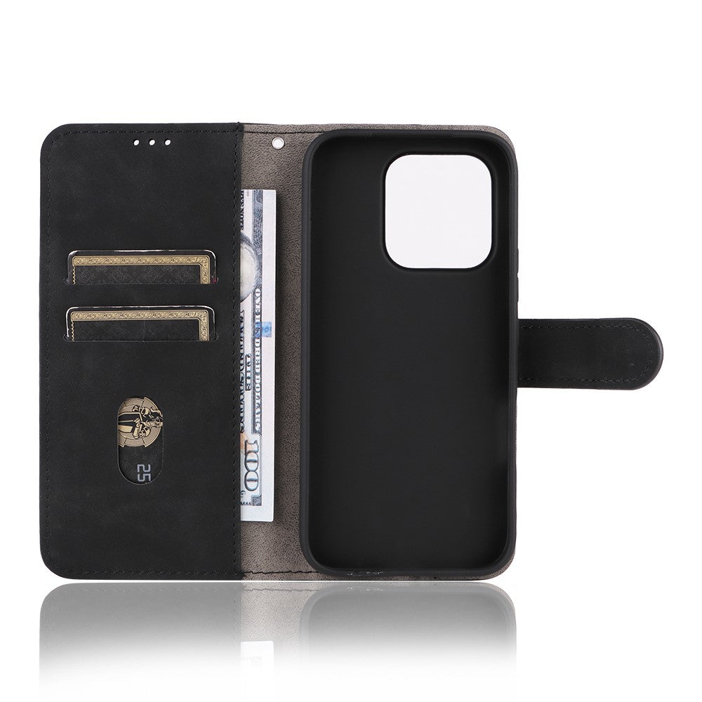 For Honor 600 Lite 5G Leather Case Skin Feel Anti Drop Wallet Stand Flip Phone Cover