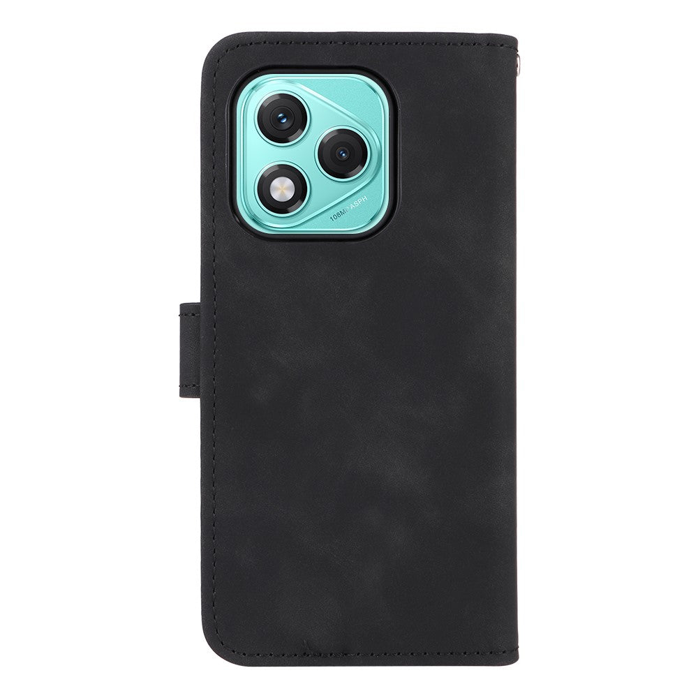 For Honor 600 Lite 5G Leather Case Skin Feel Anti Drop Wallet Stand Flip Phone Cover