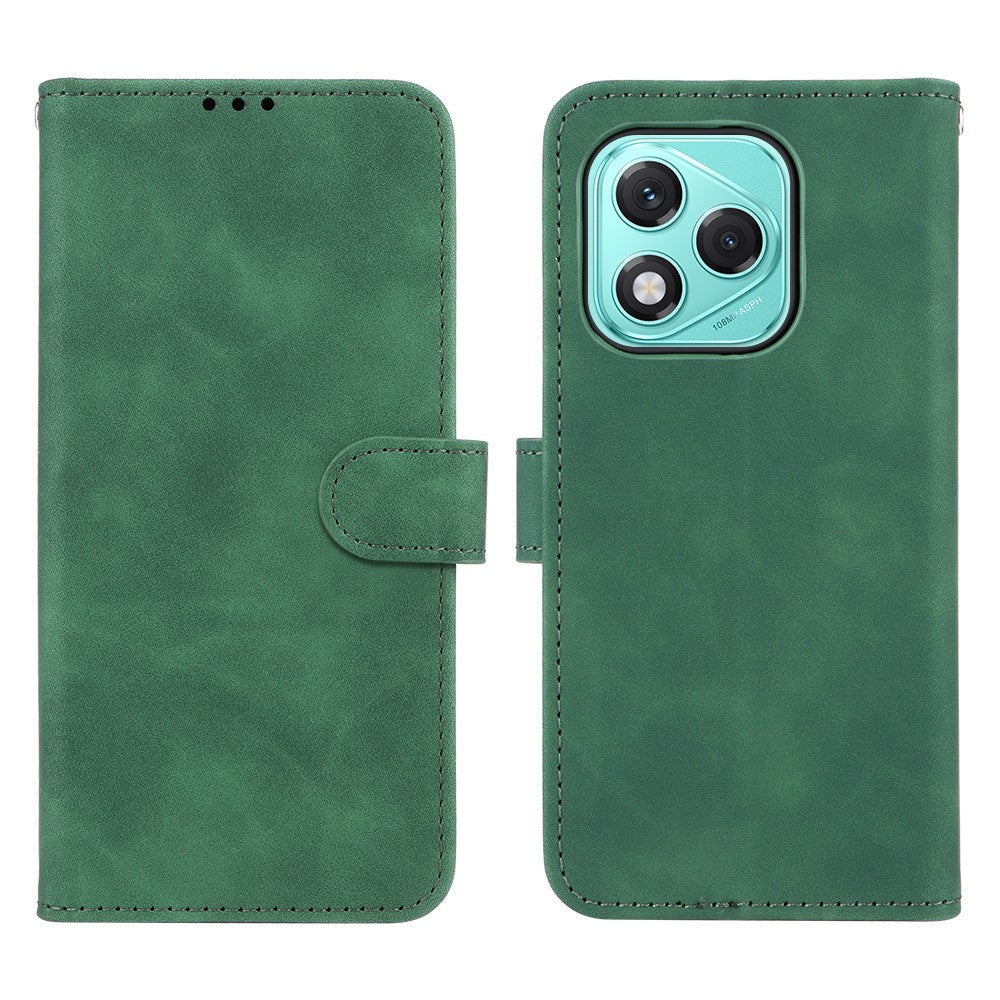 For Honor 600 Lite 5G Leather Case Skin Feel Anti Drop Wallet Stand Flip Phone Cover