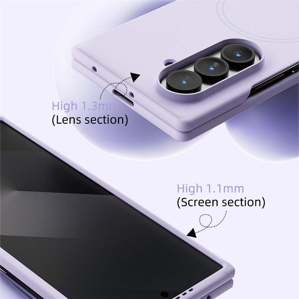 ABEEL For Samsung Galaxy Z Fold5 5G Magnetic Case Skin Touch Liquid Silicone Phone Back Cover
