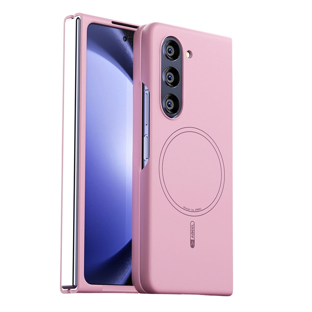 ABEEL For Samsung Galaxy Z Fold5 5G Magnetic Case Skin Touch Liquid Silicone Phone Back Cover