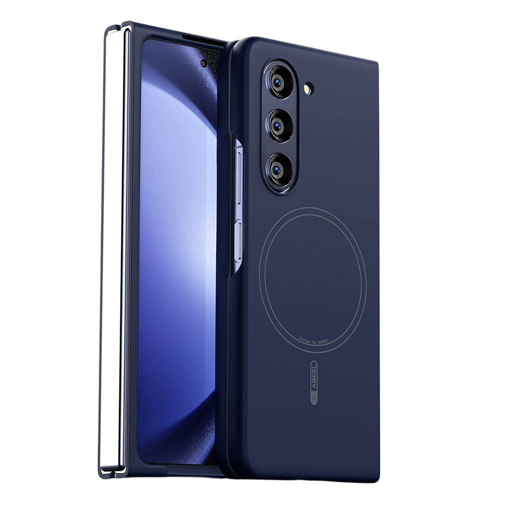 ABEEL For Samsung Galaxy Z Fold5 5G Magnetic Case Skin Touch Liquid Silicone Phone Back Cover