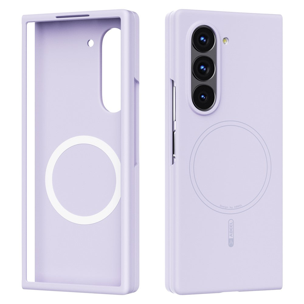 ABEEL For Samsung Galaxy Z Fold6 5G Magnetic Case Skin Touch Liquid Silicone Phone Back Cover