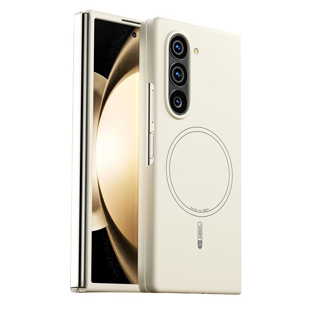 ABEEL For Samsung Galaxy Z Fold6 5G Magnetic Case Skin Touch Liquid Silicone Phone Back Cover