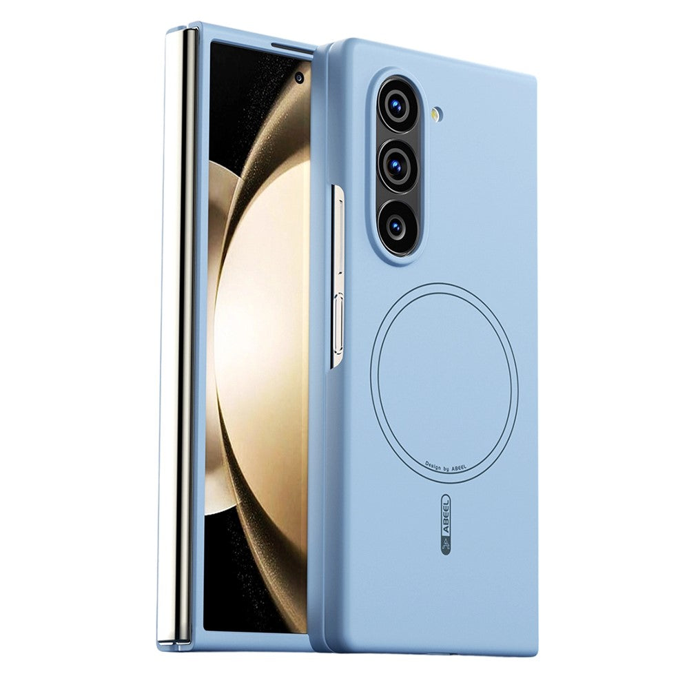 ABEEL For Samsung Galaxy Z Fold6 5G Magnetic Case Skin Touch Liquid Silicone Phone Back Cover