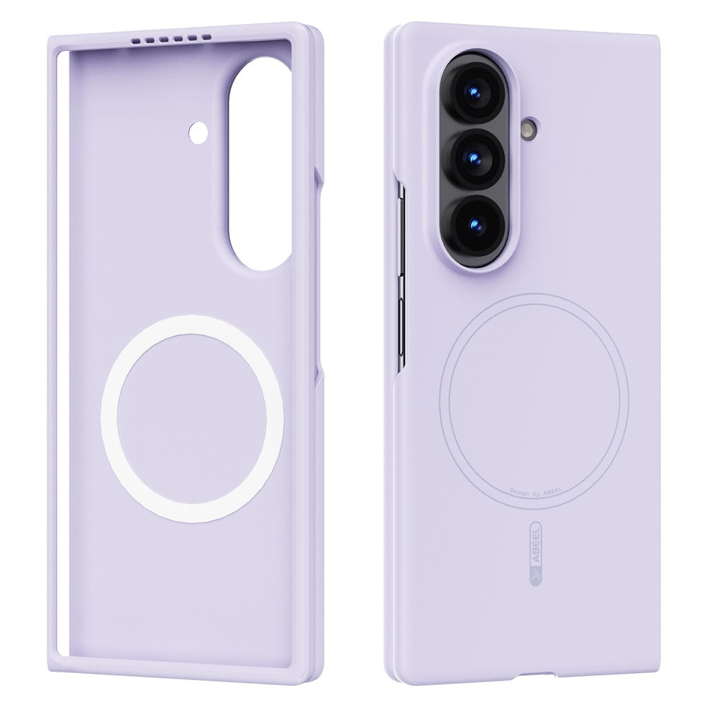 ABEEL For Samsung Galaxy Z Fold7 5G Magnetic Case Skin Touch Liquid Silicone Phone Back Cover